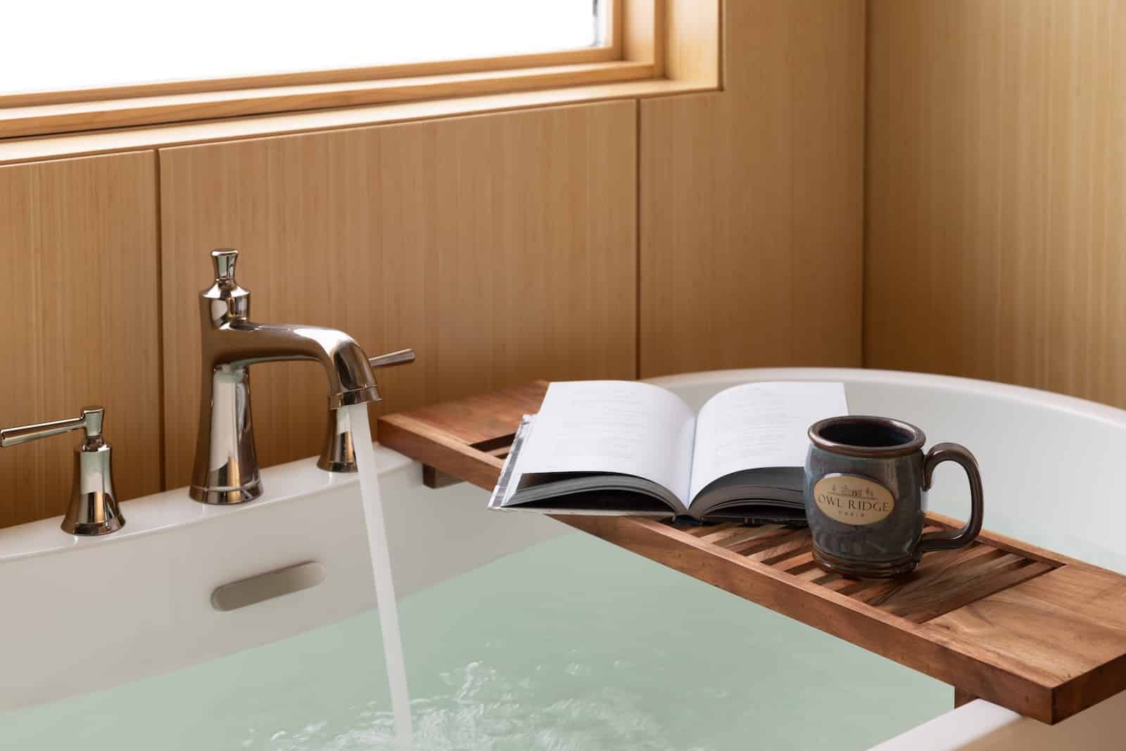 Stay at one of the most romantic Cabins in Wisconsin located on 10 acres of secluded forest. Enjoy relaxing in a deep bathtub with your book and coffee. 